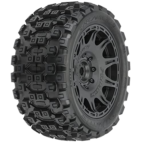 Proline Racing Badlands MX57 57 TRS MTD Rmvble Hex Blk Raid 2 PRO1019811 RC Tire - Image 1
