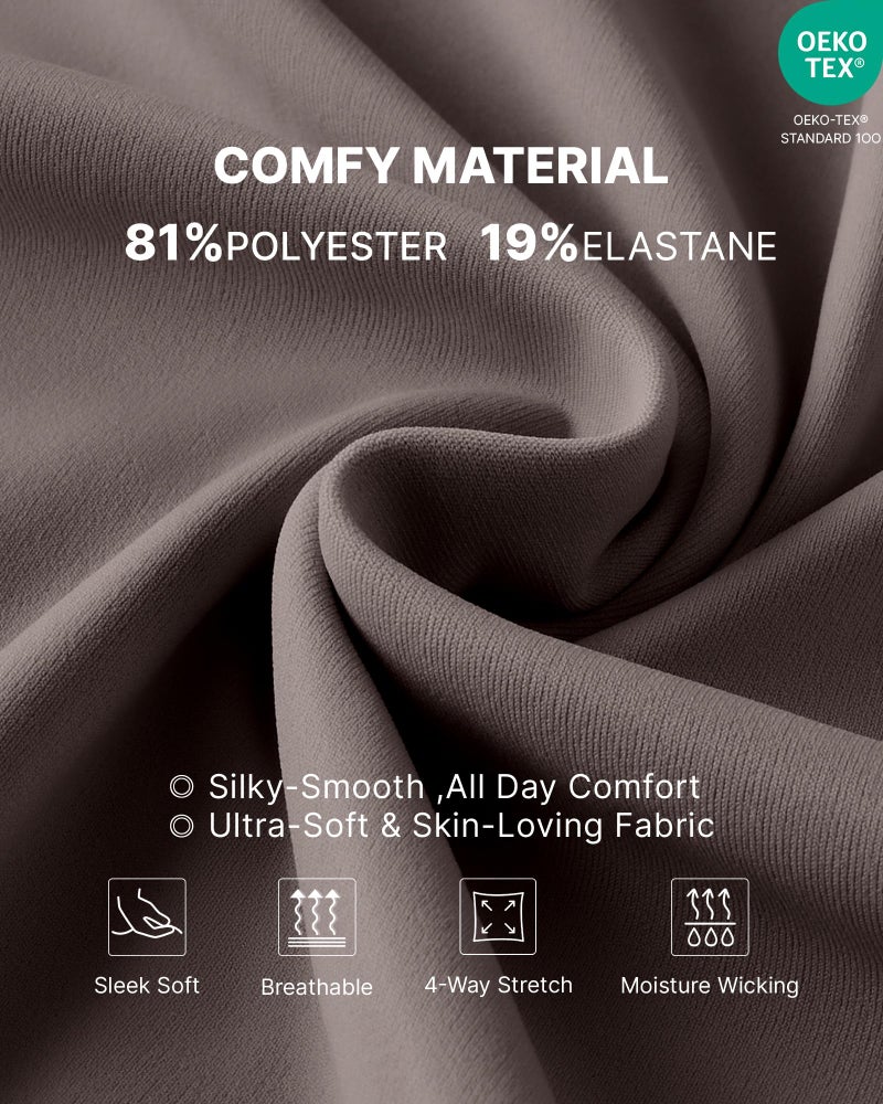 G4Free Maternity Pants with Pockets Yoga Wide Leg Pregnancy Clothes Over The Belly Stretchy Dress Work Slacks Activewear (Taupe,L,Tall) - Image 3