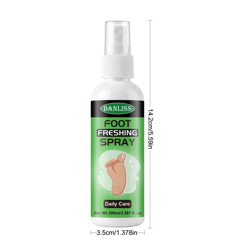 Danliss Foot Refreshing Spray 100ml - Deodorizing, Sweat-Suppressing, Soothing, Suitable for Daily Foot Cleaning of Shoes, Socks, and Feet - Image 5