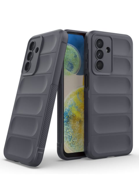 جراب خلفي من السيليكون عالي الحماية متوافق مع هاتف Samsung Galaxy A16 Magic Shield مقاوم للصدمات مع حماية للكاميرا (رمادي)