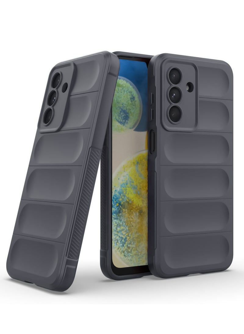 جراب خلفي من السيليكون عالي الحماية متوافق مع هاتف Samsung Galaxy A16 Magic Shield مقاوم للصدمات مع حماية للكاميرا (رمادي)