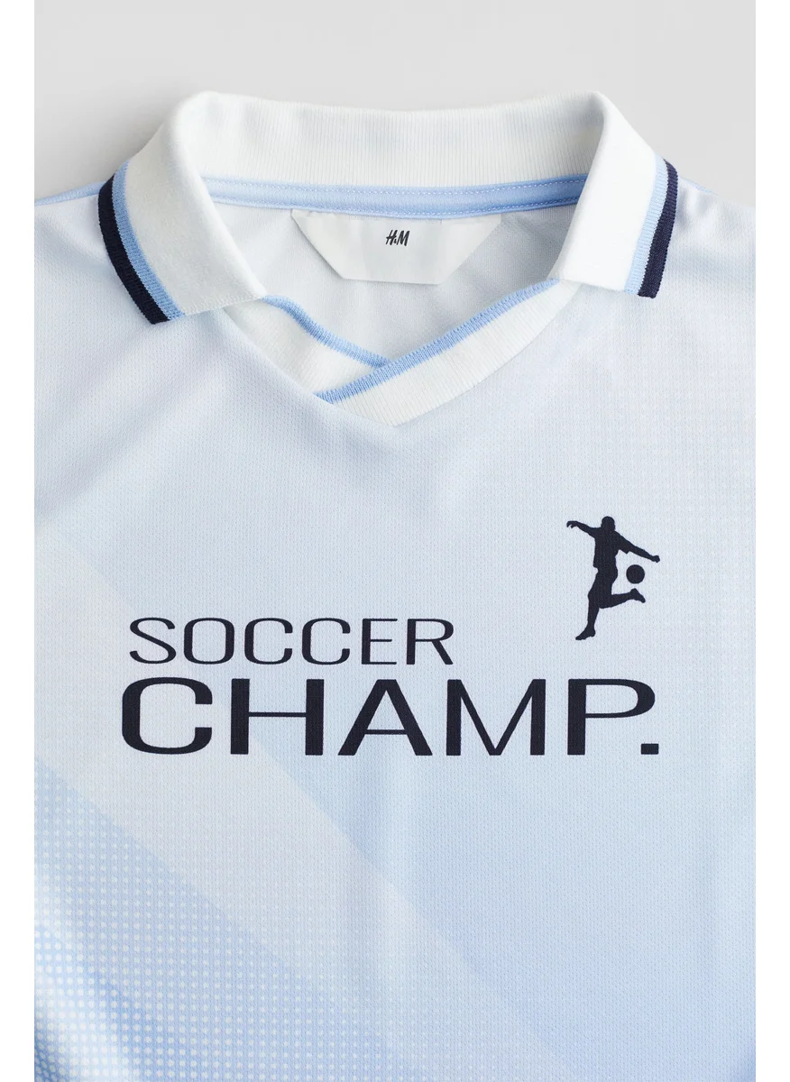 اتش اند ام Collared Football Shirt