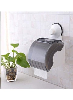 Tissue Paper Holder With Magic Suction Cup White