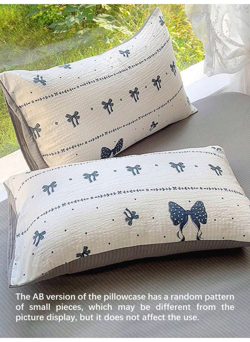 – Minimalist Duvet Cover with Black Ribbon Print – Soft Cozy Aesthetic Bedding-150*200cm - Image 2