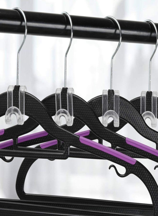 Mlici 70 Pack Connector Hooks for Hanger, Transparent Stackable Clothes Hangers with Hooks, Hanger Extender Clips Space Saving, Clear Velvet Hanger Cascading Hooks for Outfit Organizer - Image 2