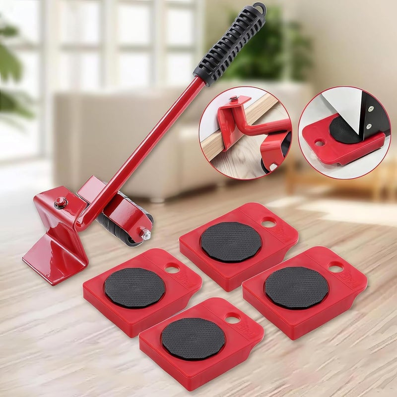 HOME STUFFS LifterShifter Tool4 Pcs 39X315 Furniture Slides KitFurniture Move Roller Tools Max Up for 150Kg331Lbs 360 Degree Rotatable PadsEasily RedesignRearrange Living Space Sofa Easy A - Image 3