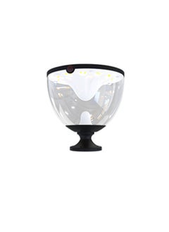 Vmax Premium Solar LED Dome Light – with 360° Coverage for Indoor & Outdoor Security – 20Cm Tall / 19Cm Clear Dome – 3 Color Temperature Change – Warm/Natural/Cool White Light – For Home Office Garden  - Image 1