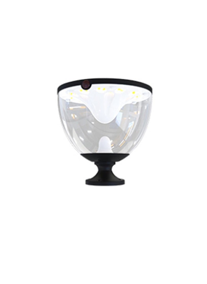 Vmax Premium Solar LED Dome Light – with 360° Coverage for Indoor & Outdoor Security – 20Cm Tall / 19Cm Clear Dome – 3 Color Temperature Change – Warm/Natural/Cool White Light – For Home Office Garden  - Image 1