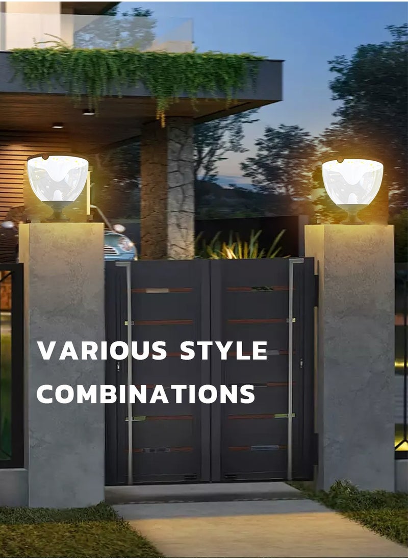 Vmax Premium Solar LED Dome Light – with 360° Coverage for Indoor & Outdoor Security – 20Cm Tall / 19Cm Clear Dome – 3 Color Temperature Change – Warm/Natural/Cool White Light – For Home Office Garden  - Image 3