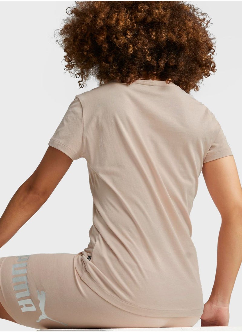 PUMA - Ess+ Metallic Women T-Shirt - Image 1