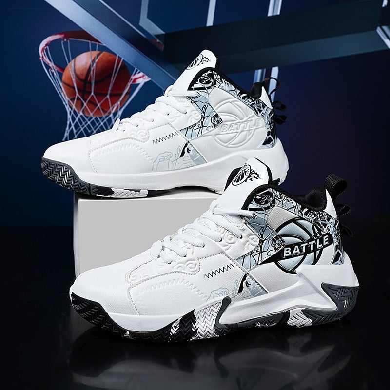 Students Basketball Shoes Men'S Shoes Guards Actual Combat Teenagers Shock-Retarding Women'S Low-Top Children'S Sneaker Test Sports Shoes - Image 3