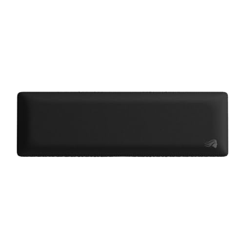 Glorious Gaming Padded Keyboard Wrist Rest (Compact, 25mm Thick) - Anti-Fray Stitched Edges, Smooth Cloth Surface, Anti-Slip Rubber Base, Medium Firmness, 300 x 100 x 25mm - Black - Image 2