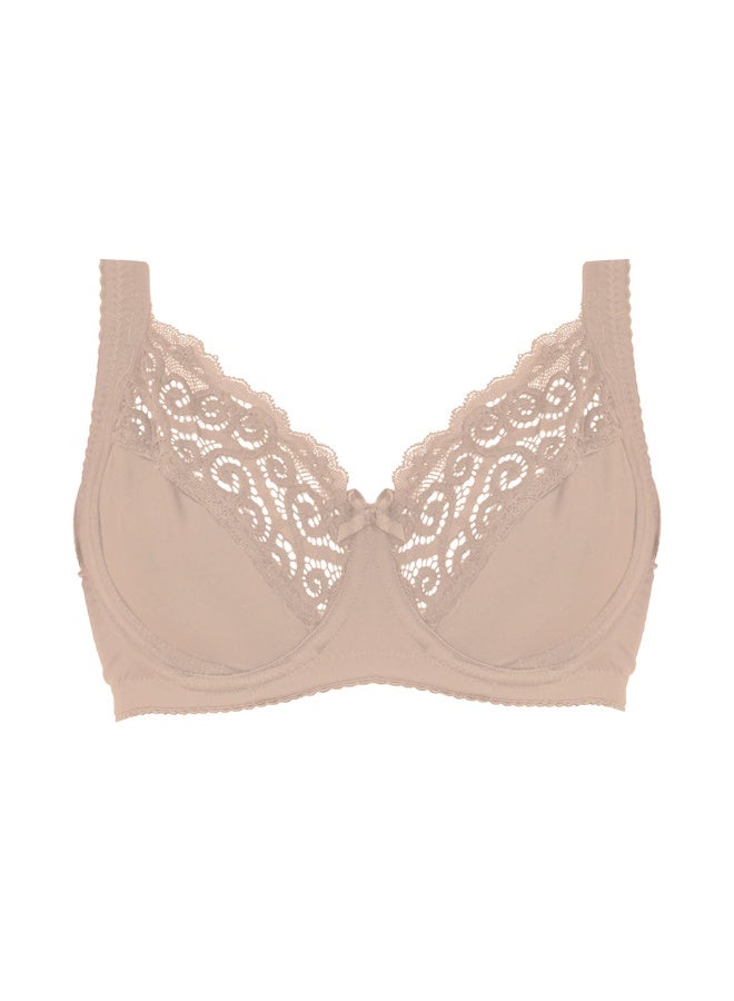 Dadoush Women's lace bra with an attractive design and perfect comfort with wide straps that increase your beauty and confidence. - Image 1
