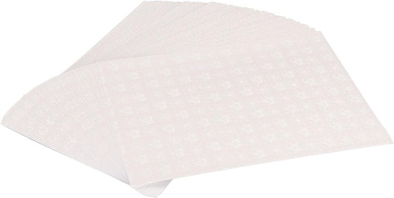 50 Pcs Holographic Cold Laminate Sheet A4, Clear Holographic Laminate Sheets for DIY Badge Making, BOPP Cold Laminating Sheets with Glossy Finish for Photo and Craft (Love Film) - Image 5