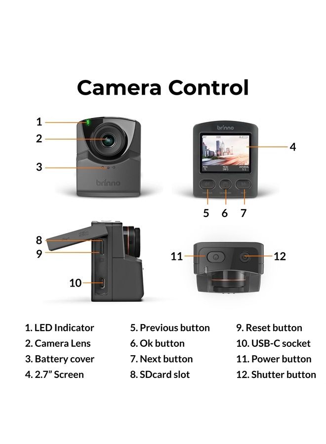 BRINNO Empower TLC2020 Time Lapse Camera Outdoor Construction & ATH1000, New Quick Menu, Step Video & Stop Motion Capture Modes in HDR and FHD, Long-Lasting Battery, Weatherproof - Image 2