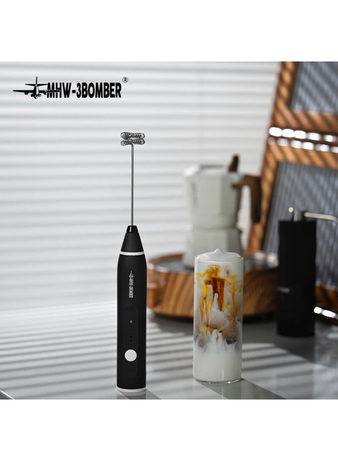 MHW-3BOMBER Mhw-3bomber Coffee Electric Portable Milk Frother, Coffee Latte Art Small Automatic Milk Frother, Handheld Foamer  - Image 1