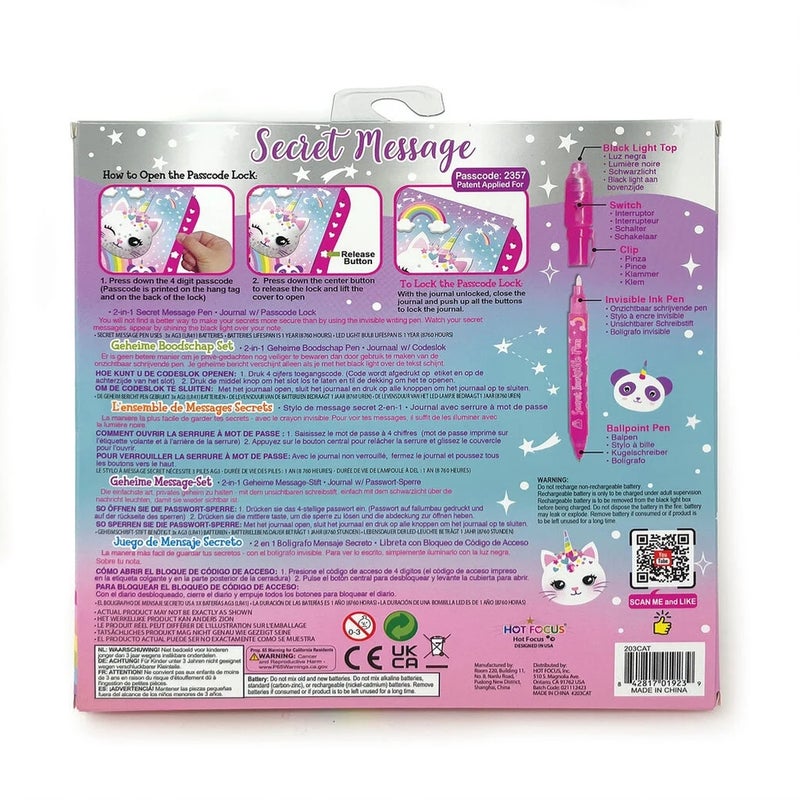 هوت فوكس مذكرة كتابة الرسائل السرية كاتيكورن - 203CAT - Image 3