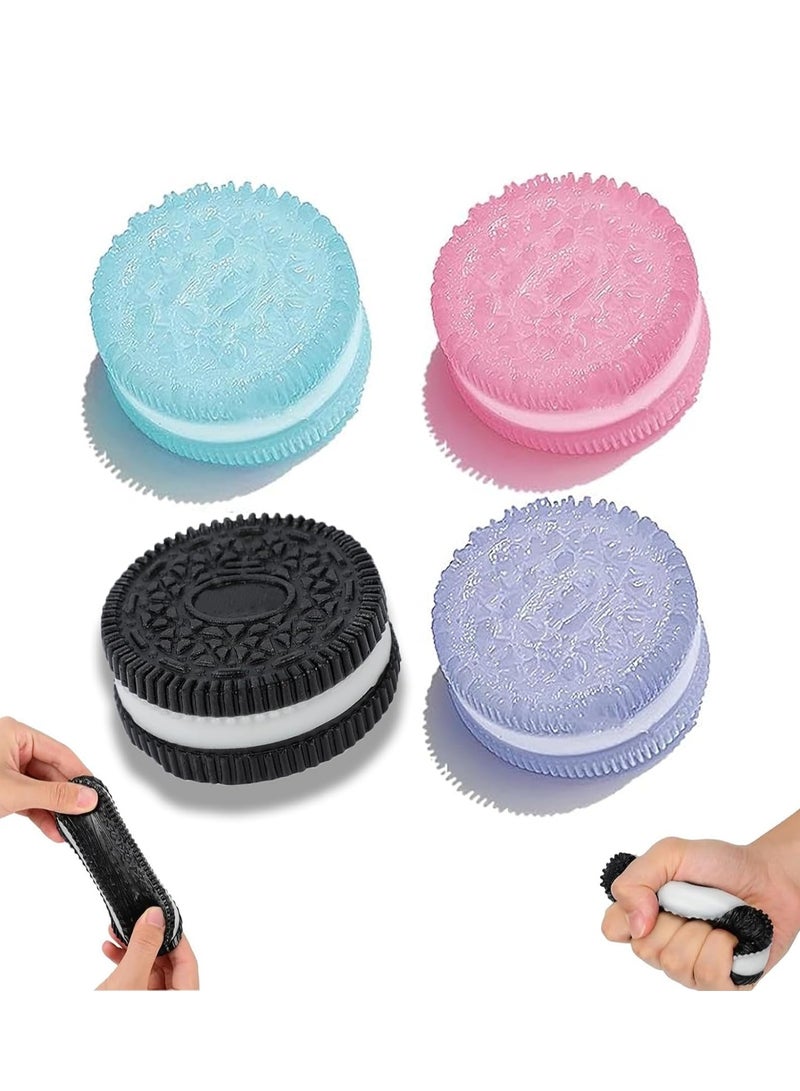 4PCS Taba Squishy oreo Stress Relief Toy, Stress Relief Squishy Squeeze Toys for Adults Kids  - Image 1