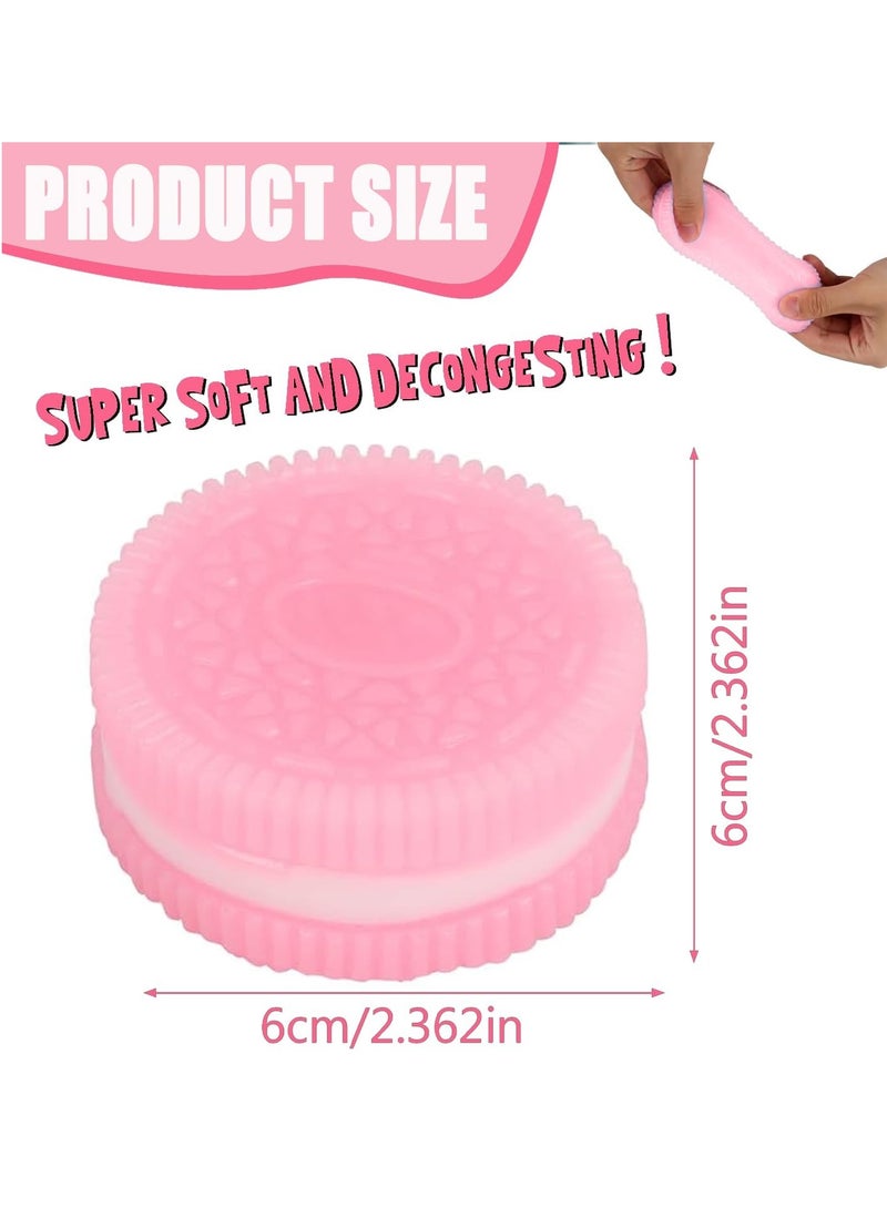 4PCS Taba Squishy oreo Stress Relief Toy, Stress Relief Squishy Squeeze Toys for Adults Kids  - Image 3