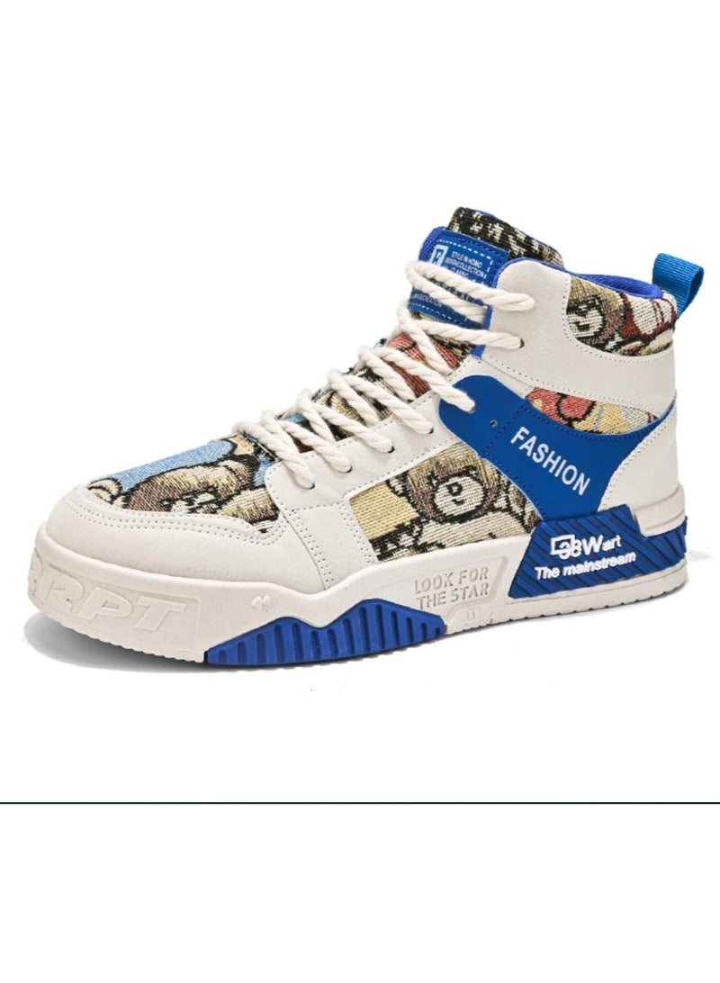 KUYING New Casual Sports Bear Board Shoes 