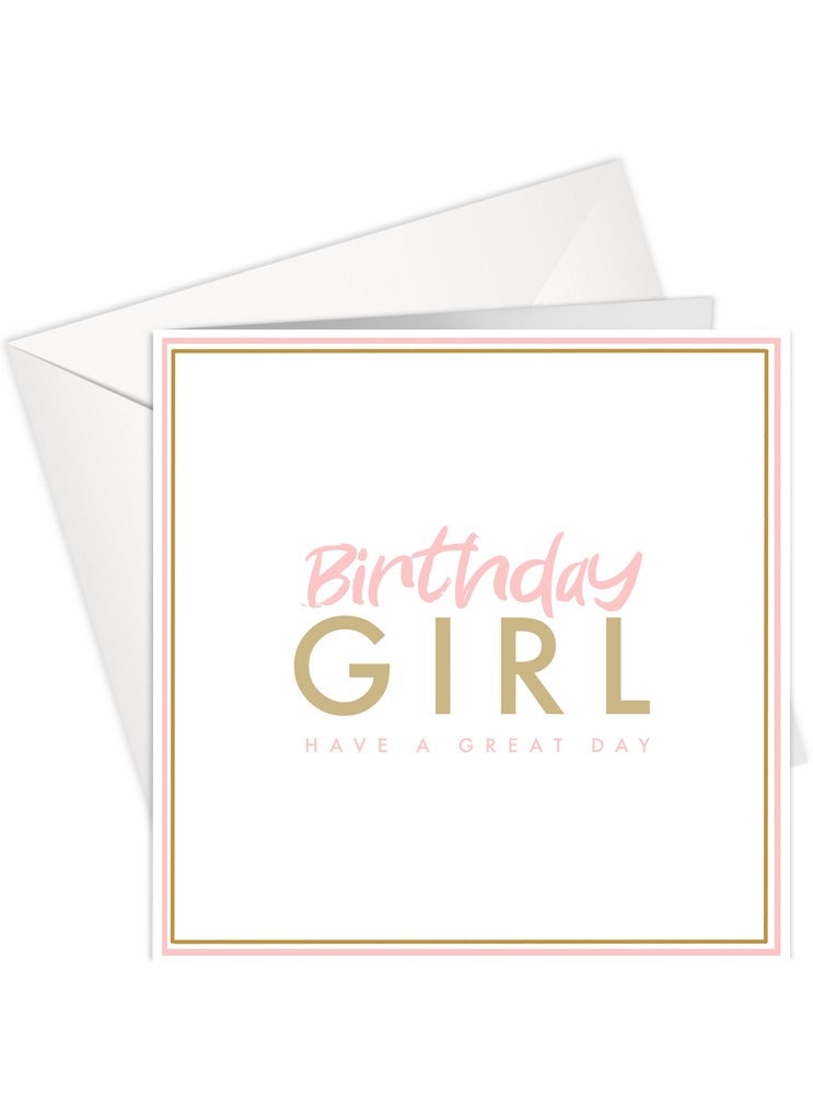 Share the Love Birthday Girl Have a Great Day Foil Greeting Card – Elegant Luxury Card with Shiny Foil Design by SharetheLove, Perfect for Daughters, Friends & Special Celebrations - Image 2
