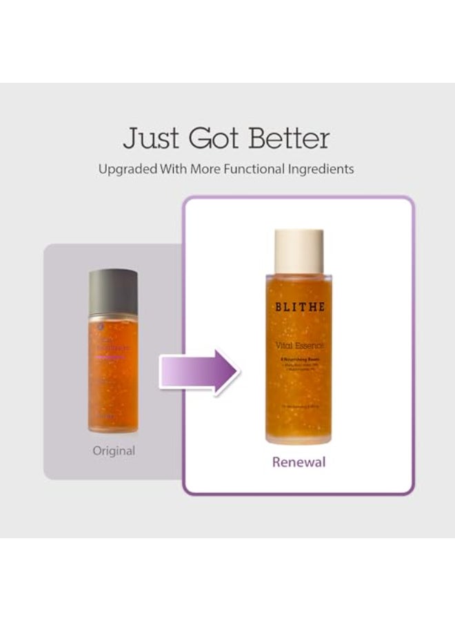 BLITHE Vital Essence 8 Beans Korean Skin Care Elasticity Skin Barrier Adenosine Vitamin E Fermented Olive Argan Oil 41 fl oz - Image 4