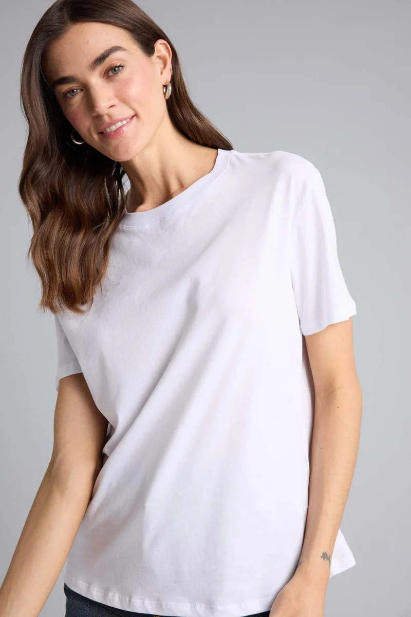 DeFacto Regular Fit Crew Neck Basic Short Sleeve T-Shirt