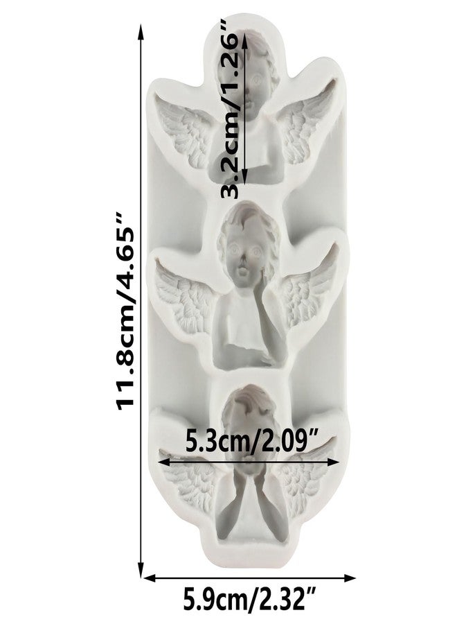 MINFEIDMS 3D Angel Baby Silicone Fondant Molds Cherub Candy Mold For Cake Decorating Cupcake Topper Chocolate Gum Paste Polymer Clay - Image 2