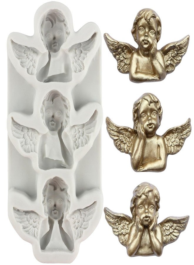 MINFEIDMS 3D Angel Baby Silicone Fondant Molds Cherub Candy Mold For Cake Decorating Cupcake Topper Chocolate Gum Paste Polymer Clay - Image 1
