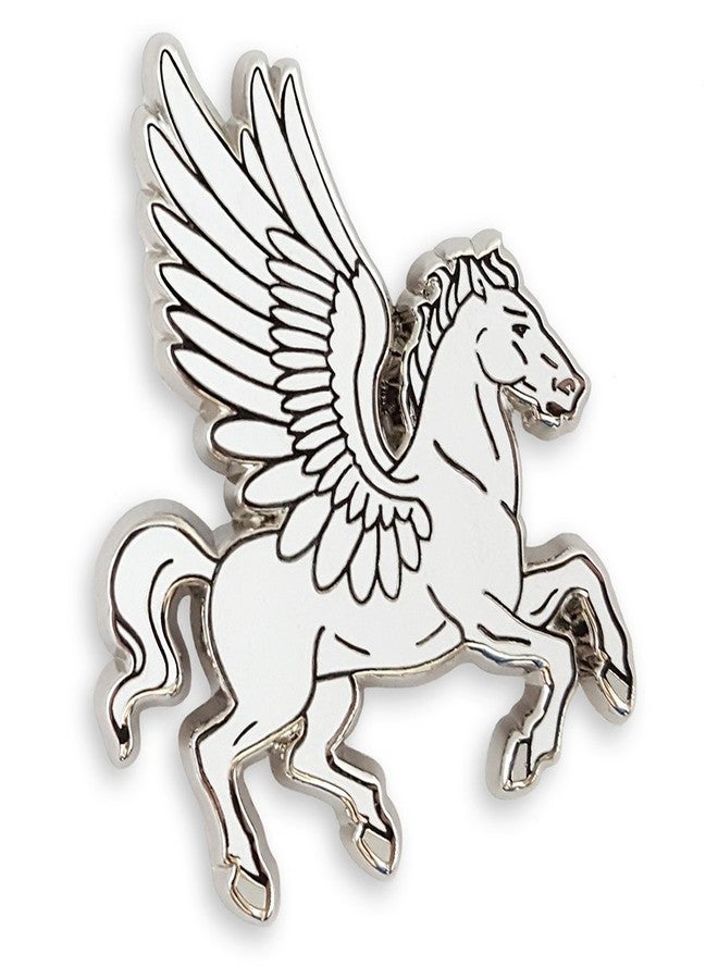 بنسانتي Pinsanity Pegasus Flying Horse دبوس طية صدر السترة من المينا - Image 1