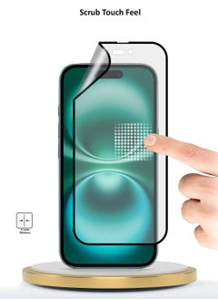 Wtech Nano Ceramic Anti Fingerprint Full Glue Full Cover Matte Flexible Screen Protector For Apple iPhone 15 Plus 2024 Clear/Black  - Image 3