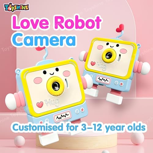 Toyshine Kids Digital HD Camera with Robot Shape Silicone Cover | Video Recording | Inbuilt in 5 Games | TFT Color Screen | Support 32GB SD Card Selfie Toys for Kids Boys Girls 3+, Multicolor - Image 3