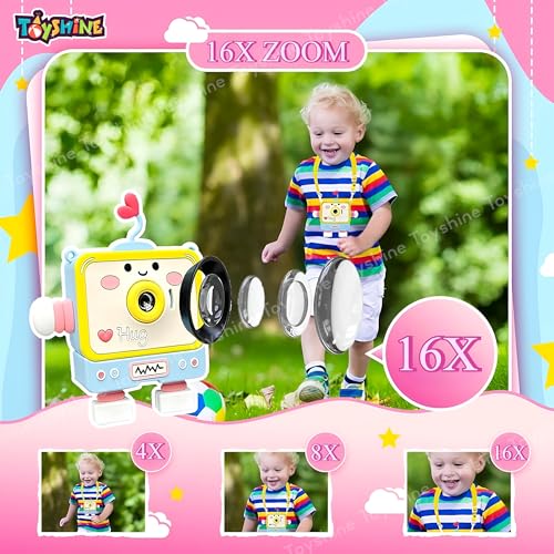 Toyshine Kids Digital HD Camera with Robot Shape Silicone Cover | Video Recording | Inbuilt in 5 Games | TFT Color Screen | Support 32GB SD Card Selfie Toys for Kids Boys Girls 3+, Multicolor - Image 2