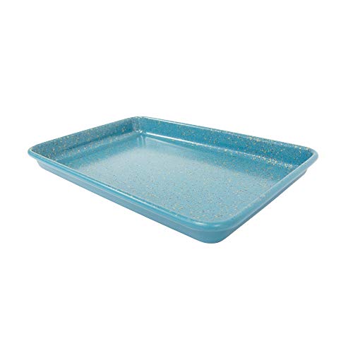 casaWare 9 x 6 x 0.75-Inch Toaster Oven Ultimate Series Commercial Weight Ceramic Non-Stick Coating Baking Pan (Blue Granite) - Image 2