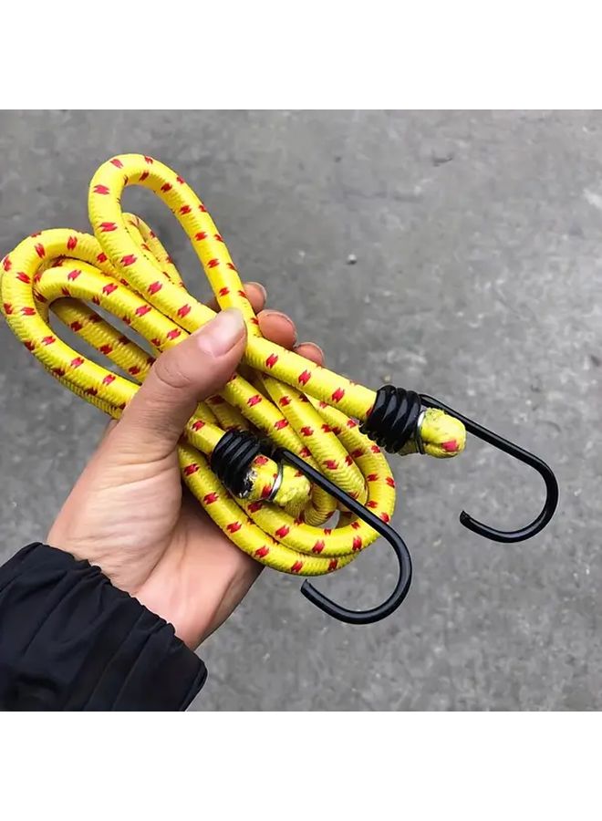 Heavy Duty Elastic Ropes With Hooks 100cm Random Color 4pcs - Image 4