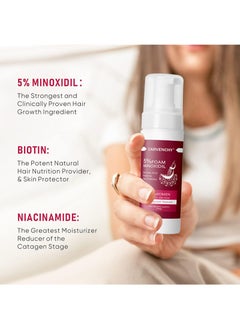 CARVENCHY 5% Minoxidil Foam for Hair Thinning and Hair Loss, Revivies And Restores Hair Follicles,Hair Growth Treatment for Women's Thicker and Fuller Hair,Easy-to-use Foam 2 Pack of 60g  - Image 2