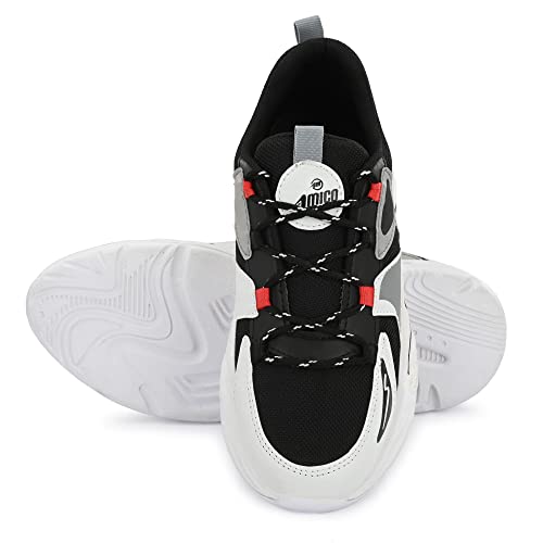 Amico Men's & Boys Multicolor Running Casual Sports Shoes (Grey, Numeric_10) - Image 5