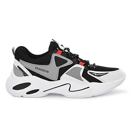 Amico Men's & Boys Multicolor Running Casual Sports Shoes (Grey, Numeric_10) - Image 4