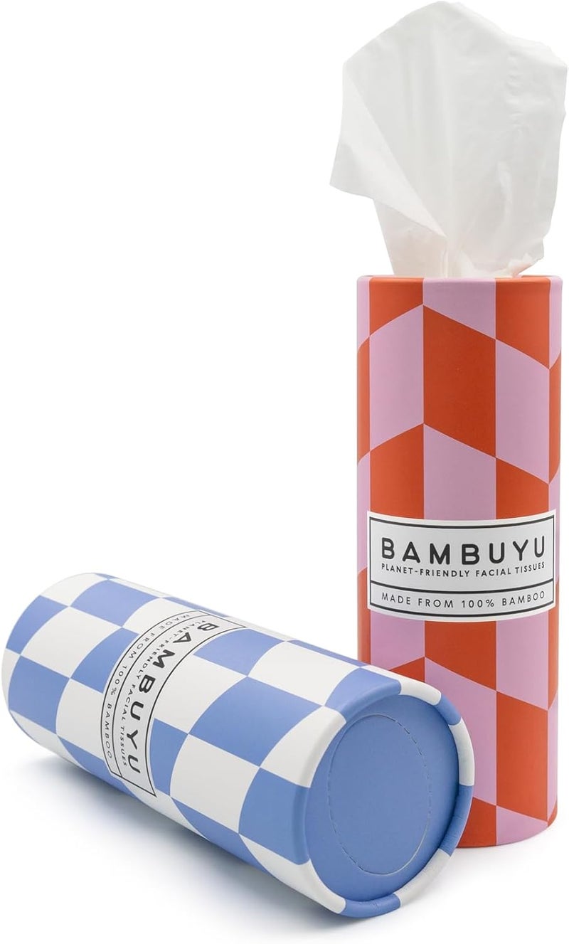 Bambuyu 100% Bamboo Car Facial Tissue Tubes - 4 Tubes x 50 Sheets, 3-Ply | Premium Eco-Friendly Tissue | Soft, Sustainable, Elegant | Plastic-Free, Non-Toxic - Image 4
