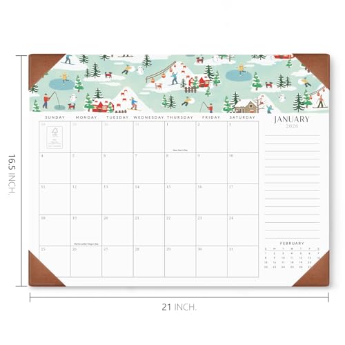 Jotsome Large Desk Calendar 2026-2027 with Desktop Pad, 18 Months Desk Pad Calendar From Now to June 2027 21''x16.5'', Desk Blotter Calendar for Home Office and School, Easy Planning - Image 5