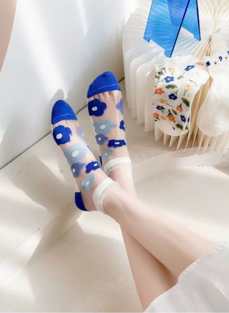Get 5 pieces + 1 free pair of cute bear socks: a touch of fun and elegance for your feet. Size: One size fits all. - Image 3