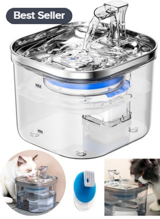 Smart Sensing Cat Water Fountain Water Dispenser with Automatic 2L Water Volume, Dog Water Fountain, Ultra Quiet Pet Water Fountain for Cats Inside, BPA-Free - pzsku/Z2F2F168BBE216D1E713FZ/45/_/1719322401/f22ef3a1-d332-4cb2-a6ed-5e0d9448a56b