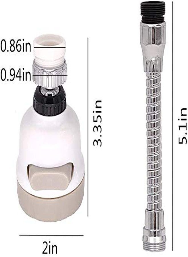 SIYANSHU 360 Degree Swivel Extension Sink Faucet Sink Aerator Flexible Faucet Sprayer Aerator Nozzle Filter Water Saving 3 Modes Adjustable Pack Of-1 - Image 2
