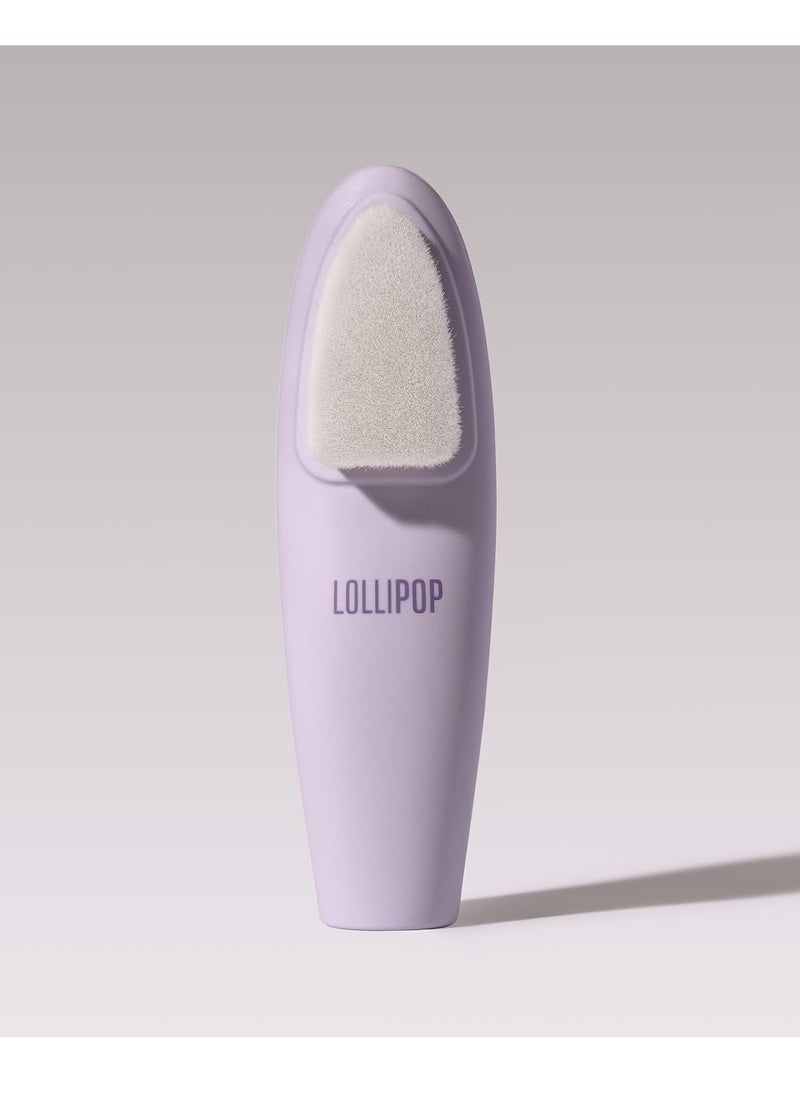 Lollipop - LOLLIPOP Dual-Sided Silicone Face Scrubber, Face Exfoliator, Synthetic Face Brush Cleanser, Facial Cleansing Brush for Massage- Plum - Image 1