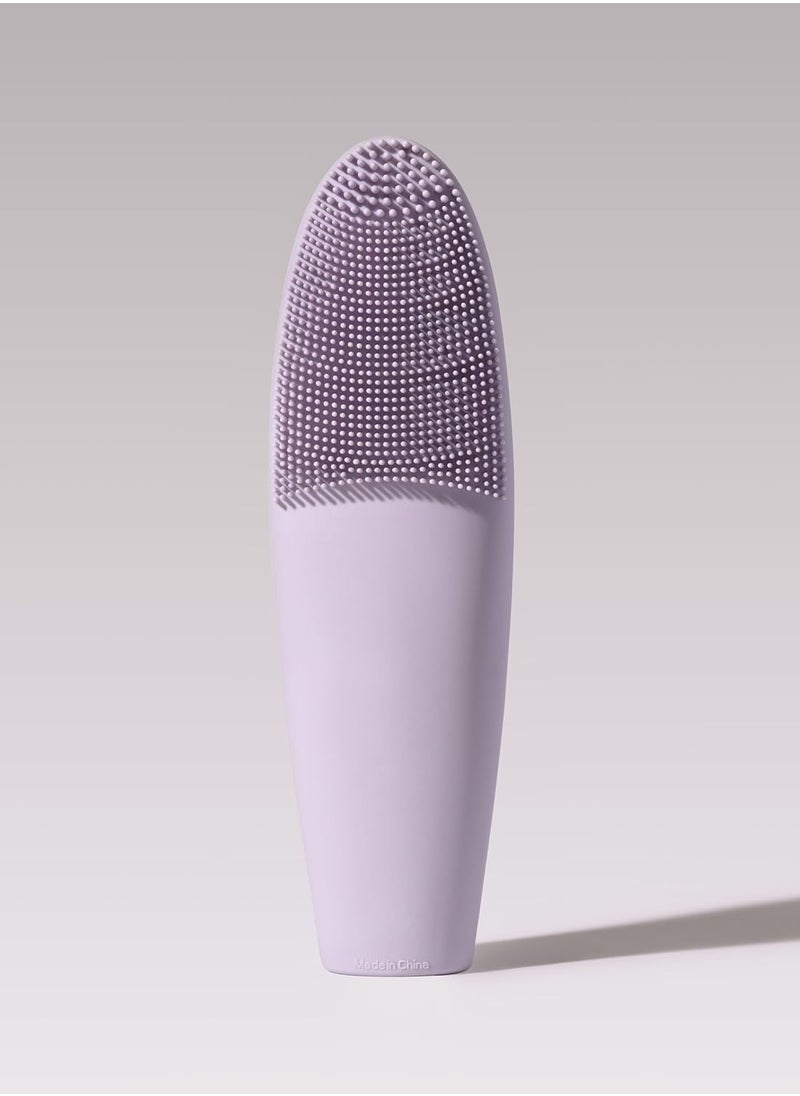 Lollipop - LOLLIPOP Dual-Sided Silicone Face Scrubber, Face Exfoliator, Synthetic Face Brush Cleanser, Facial Cleansing Brush for Massage- Plum - Image 1