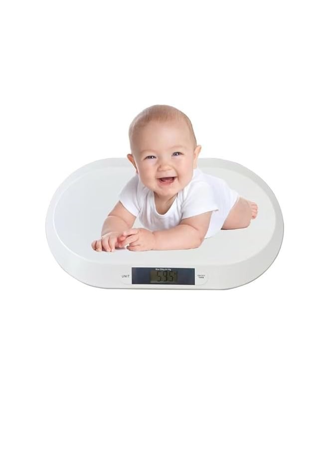 PROMASS Digital Baby Scale, Infant Scale for Weighing Up to 20kg/44lb, Newborn Baby Scale LCD Screen Display, Accurate Digital Scale for Infant Babies Newborn Puppy Cat - Image 1