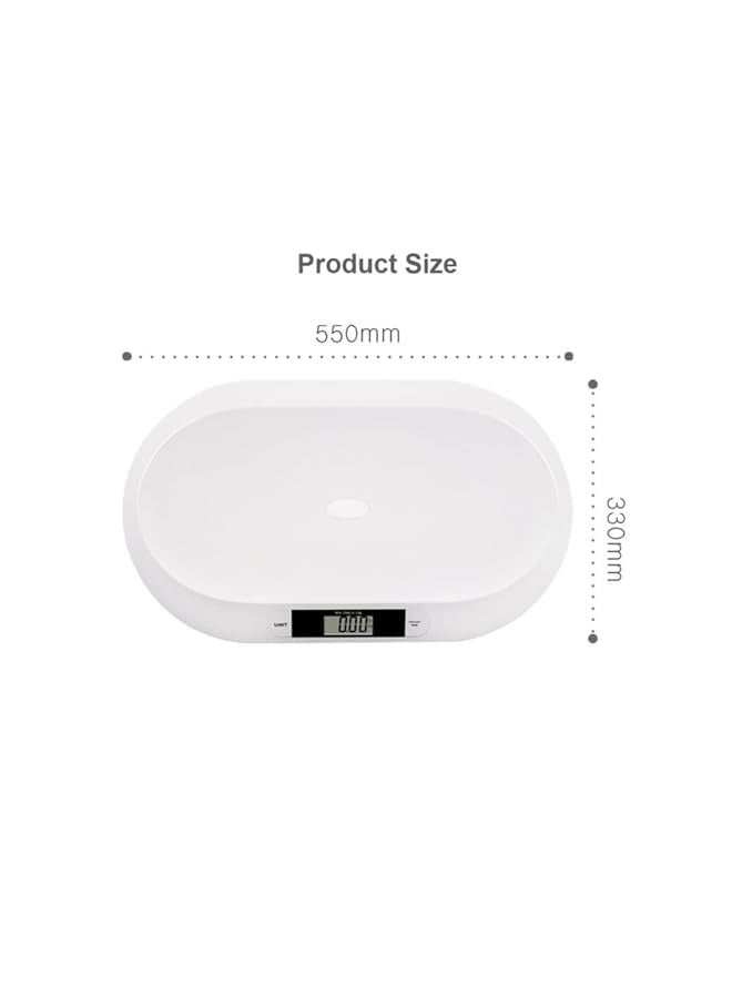 PROMASS Digital Baby Scale, Infant Scale for Weighing Up to 20kg/44lb, Newborn Baby Scale LCD Screen Display, Accurate Digital Scale for Infant Babies Newborn Puppy Cat - Image 5