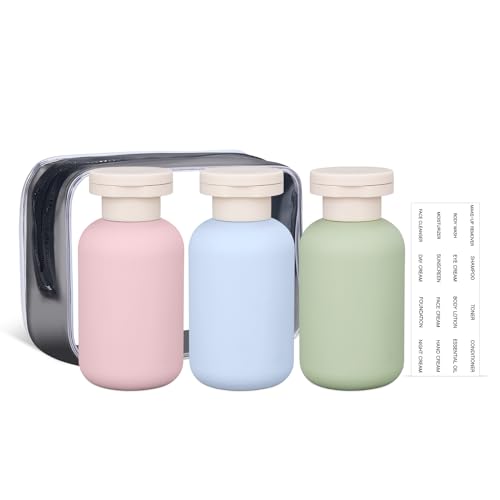 ASEVAT 3.4 oz Plastic Leak Proof Travel Bottles for Toiletries, TSA Approved Travel Size Containers, Plastic Refillable Squeeze Bottles for Shampoo, Lotion & Body Wash (3Pcs) - Image 4