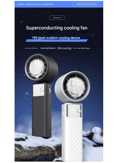 Portable Foldable Cooling Fan, Handheld Mini Desktop Fan with Digital Display, 10000+ RPM Semiconductor Cooling,  199 level ice pack cooling，High capacity battery - pzsku/Z2F2F3703DE7B18333CB2Z/45/1740996191/78aed27d-c323-453c-a01b-603614c3e273