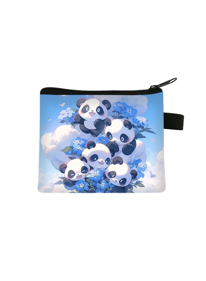 New Panda Children's Coin Purse, Large Capacity, High-end Storage Card Holder, Portable Cute Mini Bag For Students